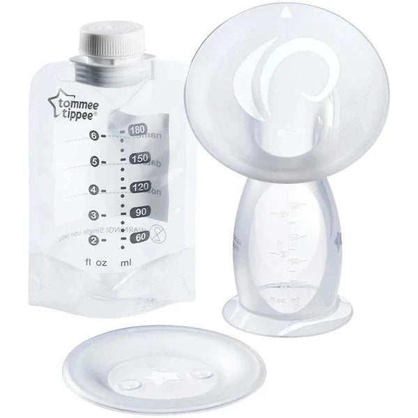 Tommee Tippee Silicone Manual Breast Pump – 3-in-1