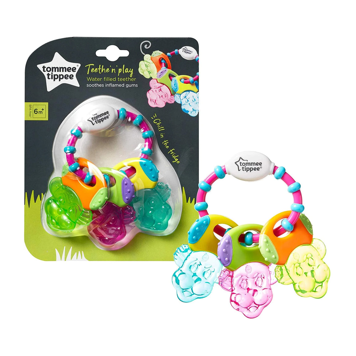 Tommee Tippee Teethe n' Play Water Filled Teether - MamaApp