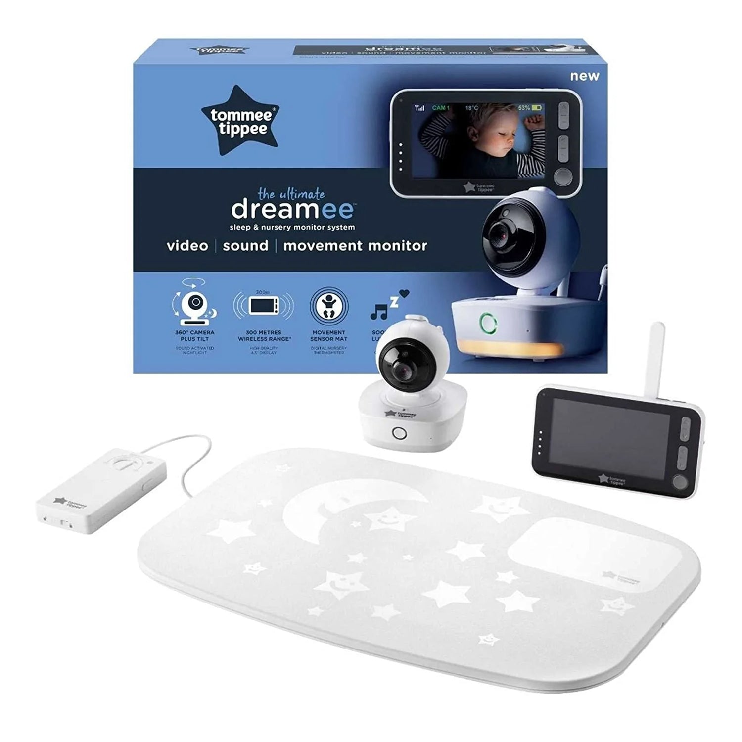 Tommee Tippee Ultimate Dreamee Sleep & Nursery Baby Monitor