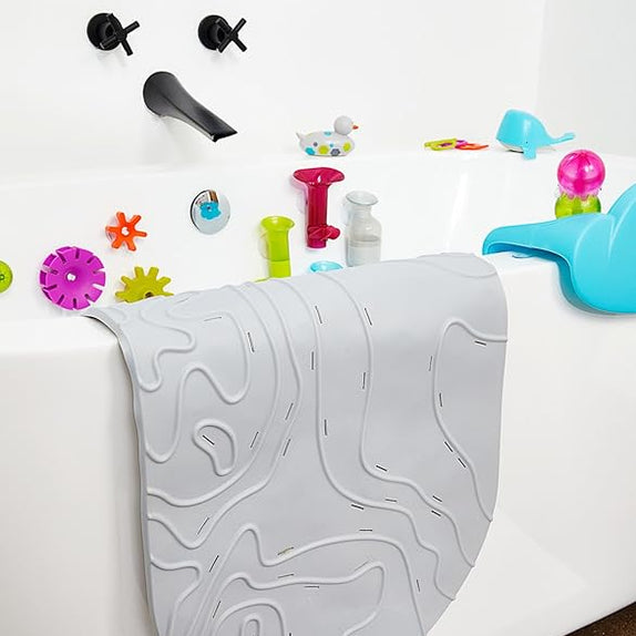 Tomy Boon Griffle Bath Mat - Grey - MamaApp