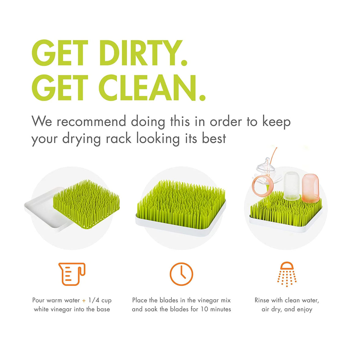 Tomy Boon Grass Baby Bottle Drying Rack - MamaApp