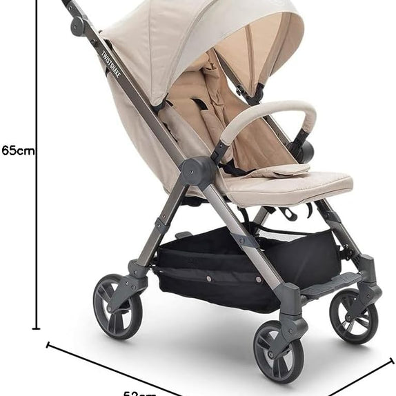 Twistshake Baby Stroller, Lightweight Foldable Pram, Compact Pushchair, Suitable for Newborn to 22kg