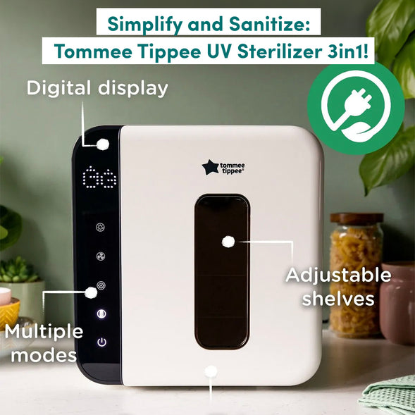 Tommee Tippee UV Sterilizer 3in1 - Sterilise, Dry and Store