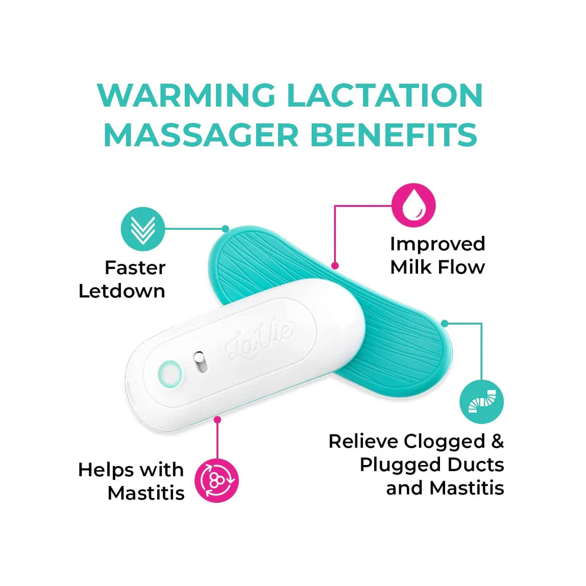 Lavie Warming Lactation Massage Pads - MamaApp