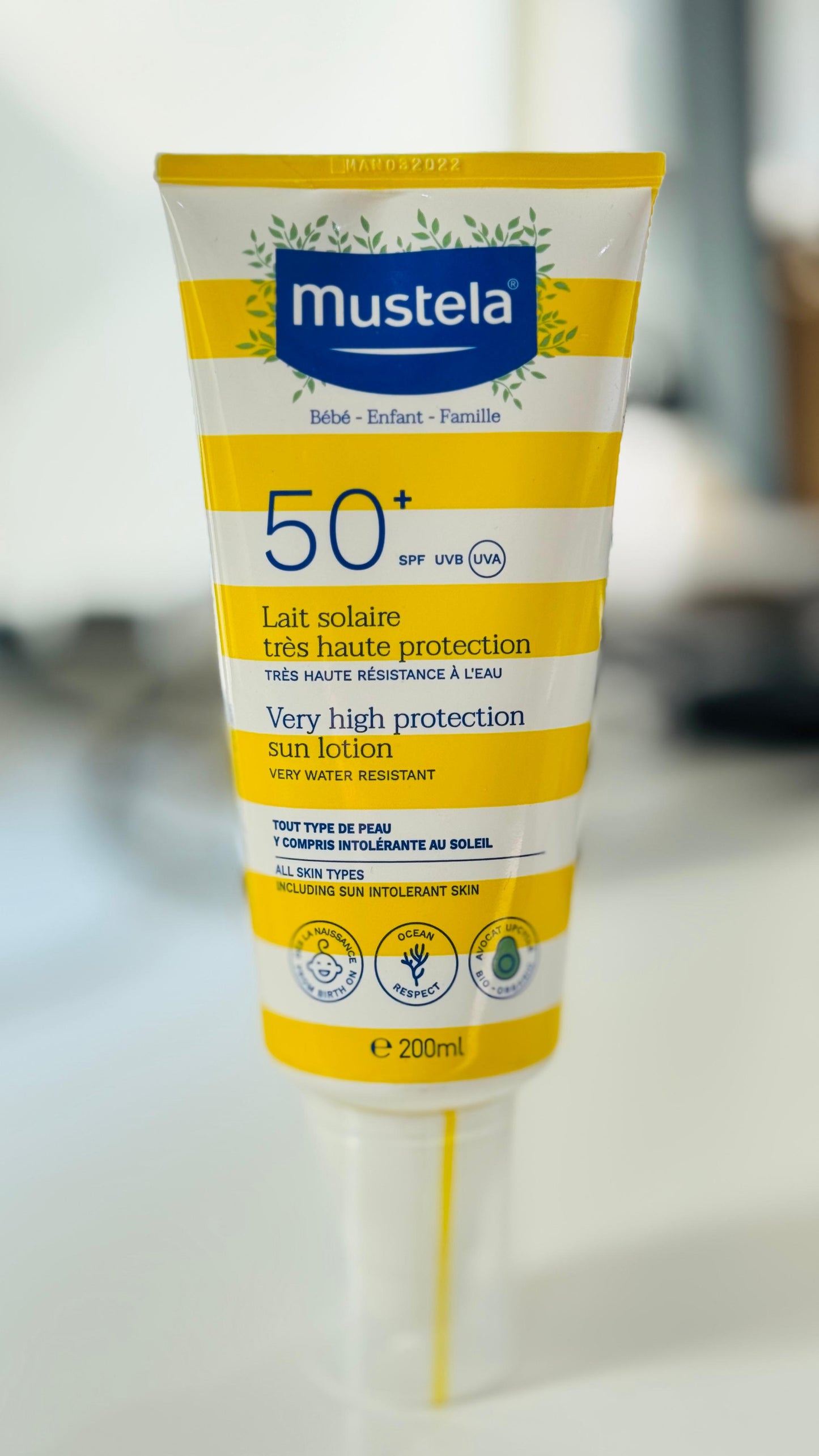 موستيلا - لوشن حماية عالية من الشمس SPF 50+ 