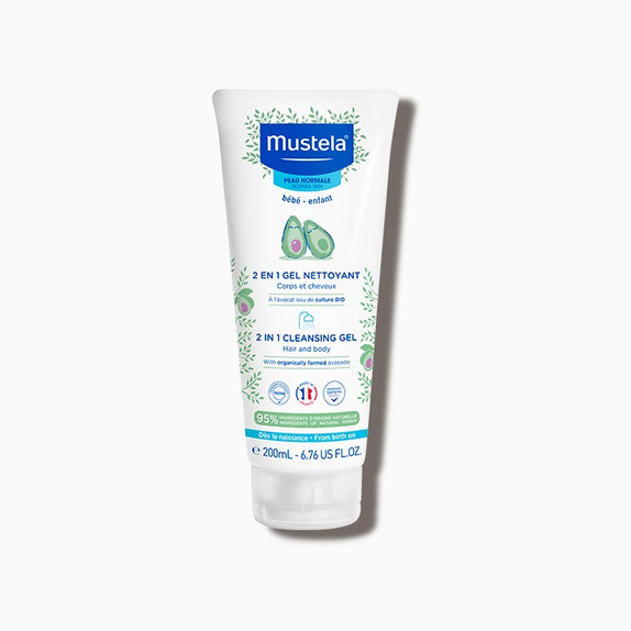 Mustela 2in1 Hair & Body Cleansing Gel 200ml - MamaApp