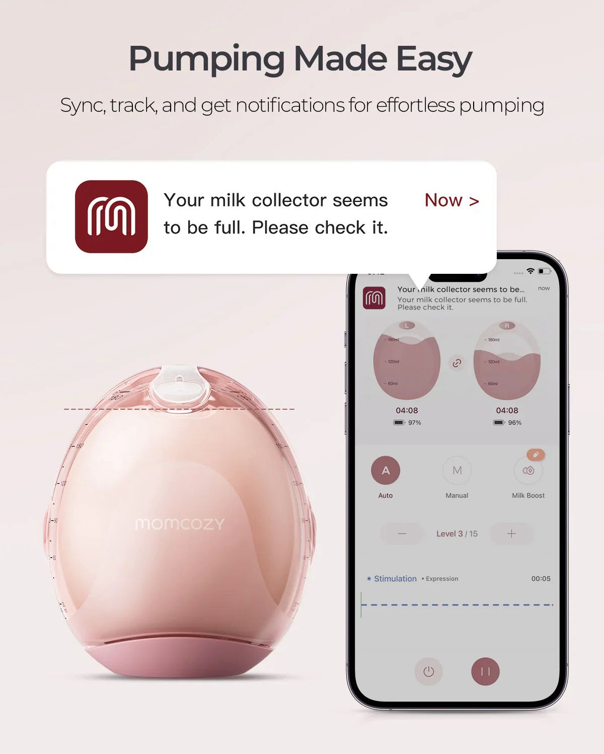 Momcozy Air 1 Ultra Slim Breast Pump