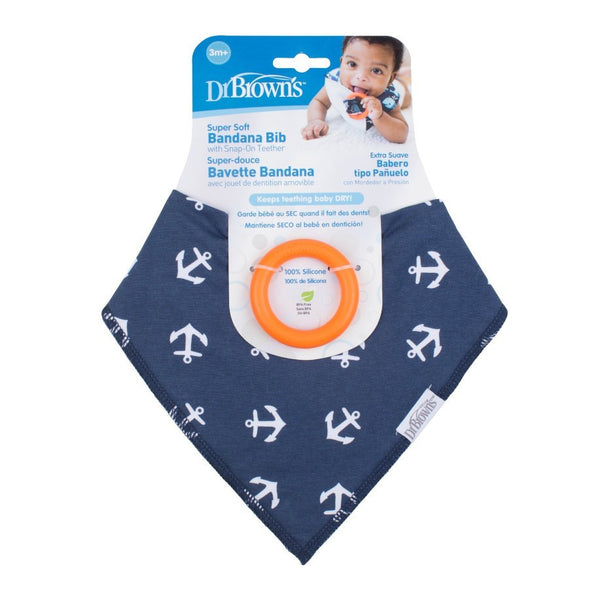 Dr. Brown's Bandana Bib with Teether