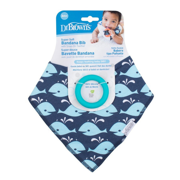 Dr. Brown's Bandana Bib with Teether - MamaApp