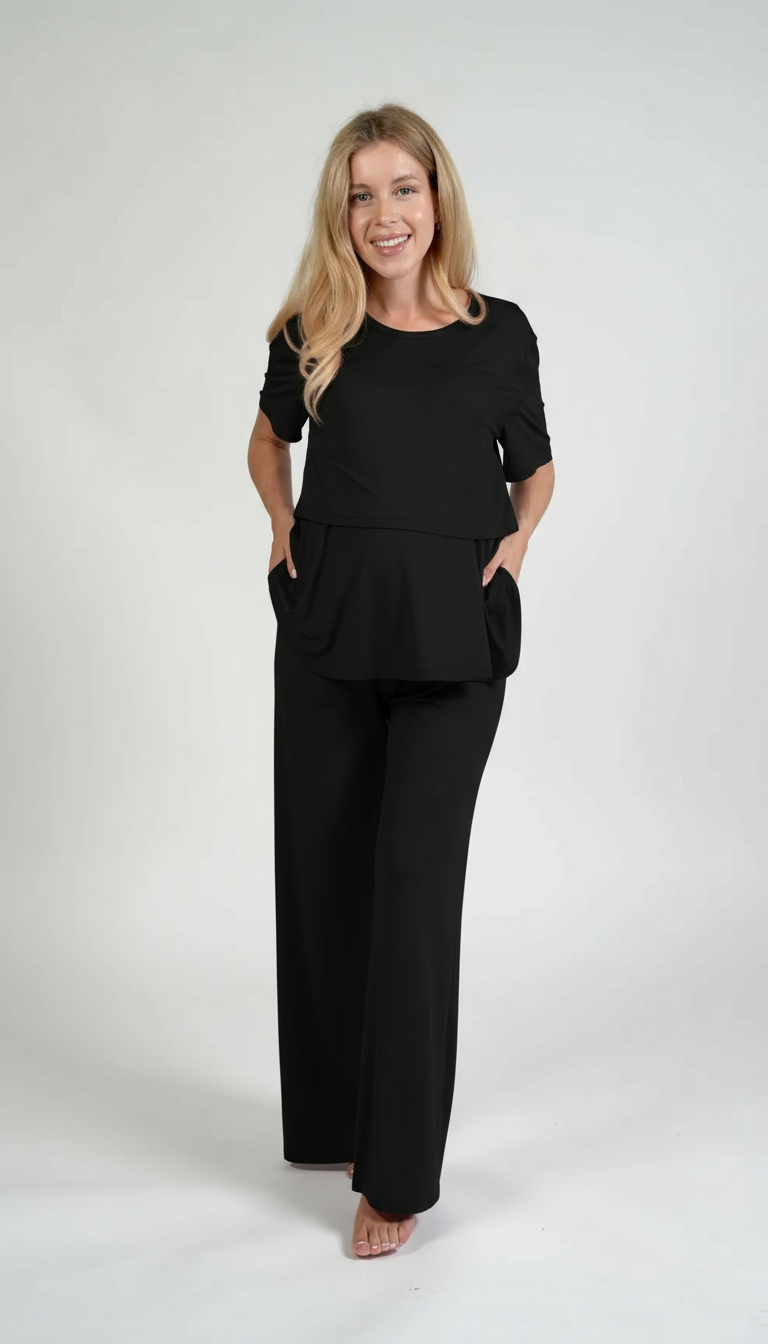 The Everyday Maternity Pants - Black