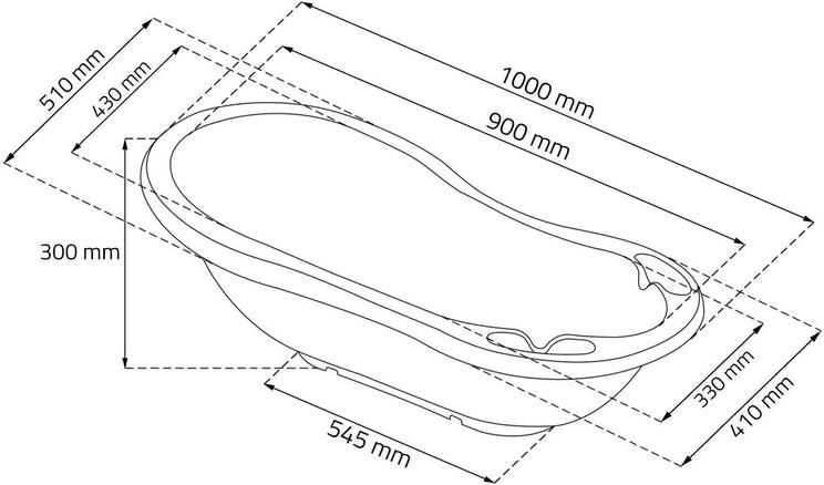 Keeeper 100cm Baby Bath – My Blue