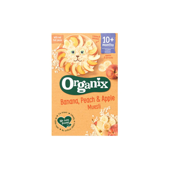 Organix Organic Banana Peach & Apple Muesli - MamaApp
