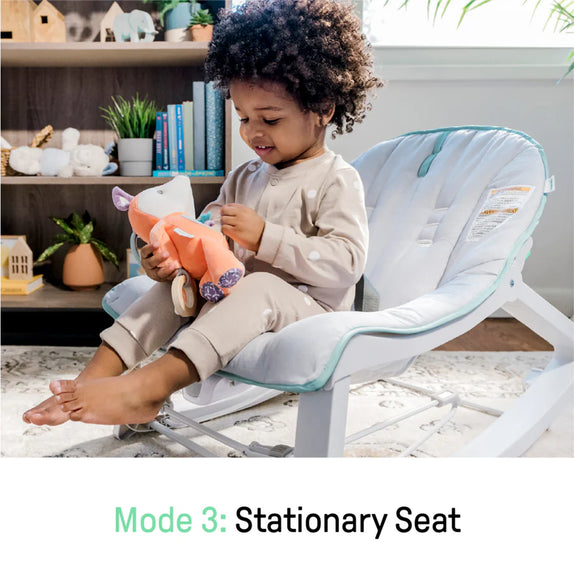 Ingenuity keep cozy 3 in 1 grow with me baby bouncer rocker toddler seat weaver