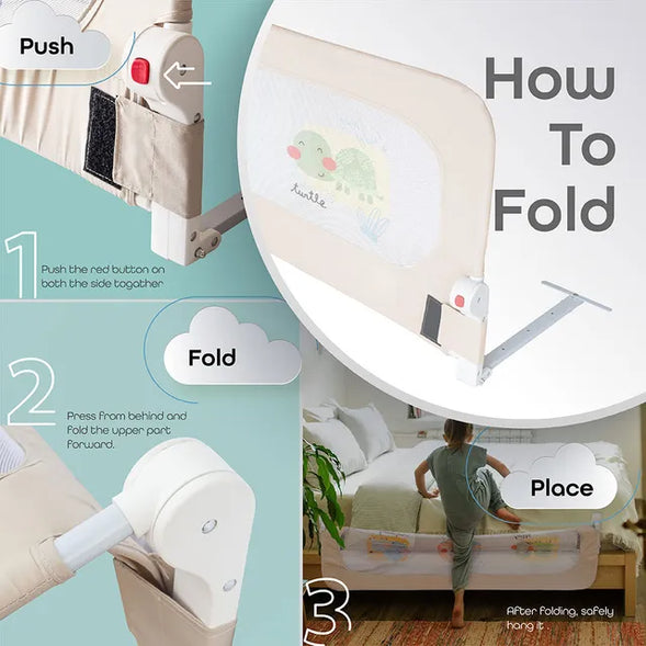 MOON Sequr Bed Rail – Pink (1.5 m)