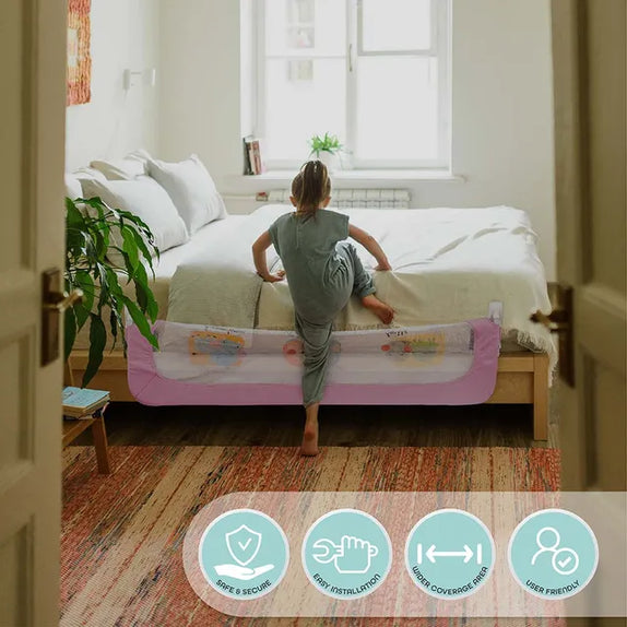 Moon sequr bed rail pink