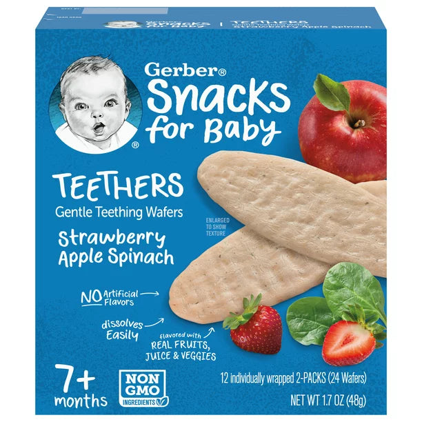 Gerber Snack for Baby Teethers ( Strawberry & Apple Spinach)