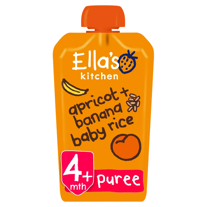 Ella's Kitchen Apricot + Banana + Baby Rice