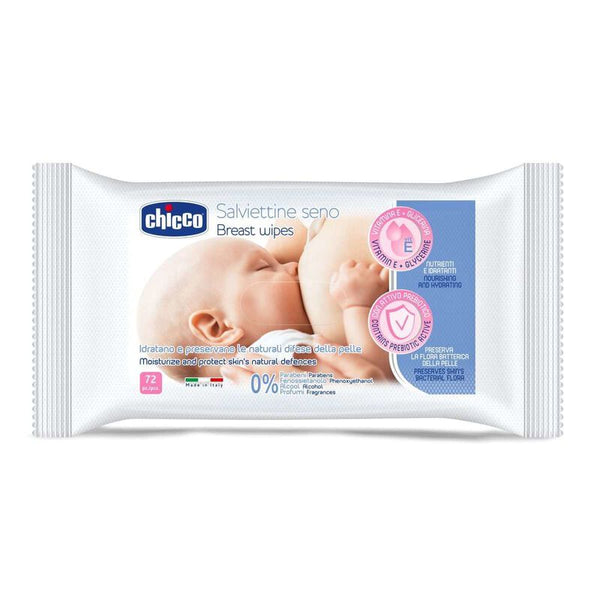 Chicco Cleansing Breast Wipes - 72PCS