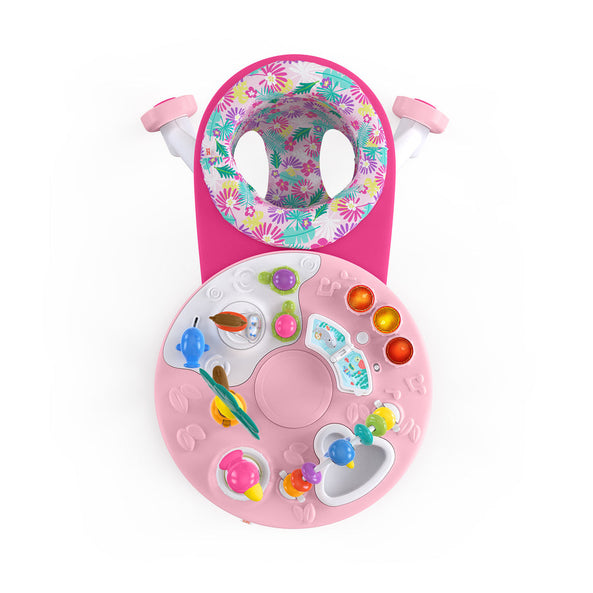 Bright Starts Around We Go™ 2-in-1 Walk-Around Activity Center & Table – Tropic Coral