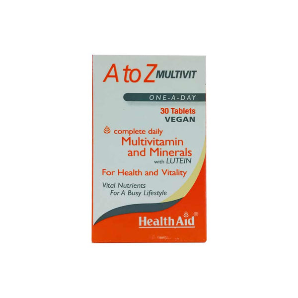 Health Aid A To Z Multivit Vegan 30 Tablets