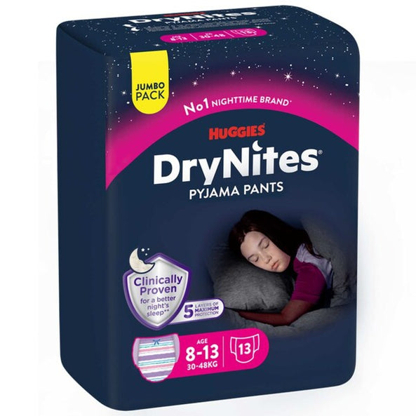 Huggies DryNites Pyjama Pants Teen 8-13Years