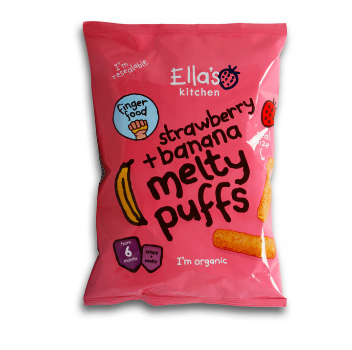 Ella's Kitchen Strawberry + Banana Melty Puffs