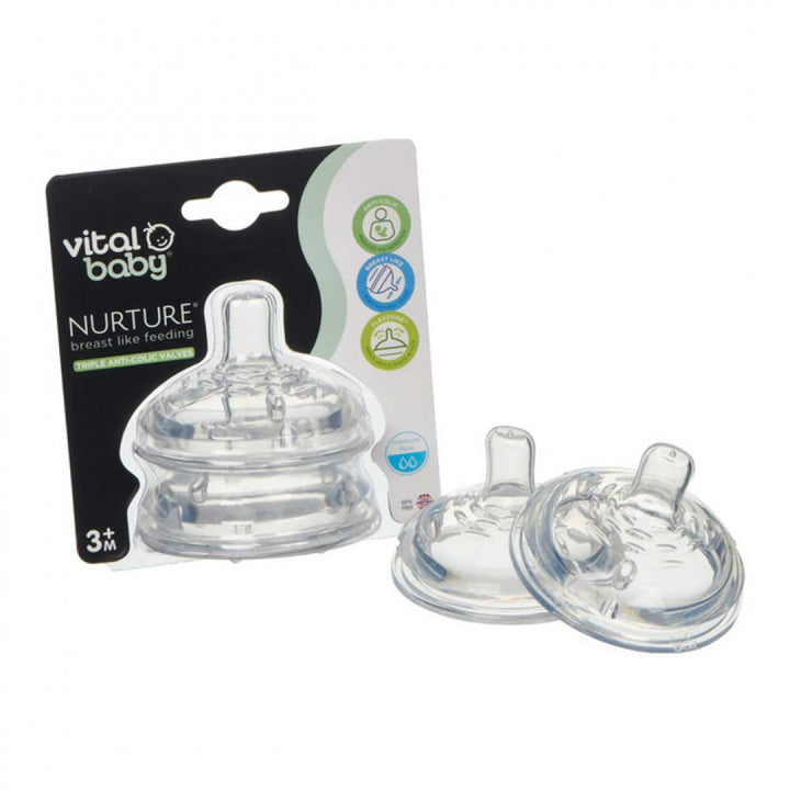 Vital Baby Nurture Breast Like Feeding 3M+2PK