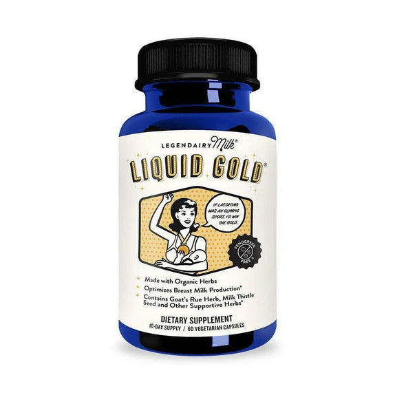 Legendairy Milk – Liquid Gold® | 60 Vegan Capsules – Herbal Support for Breast Milk Supply - MamaApp