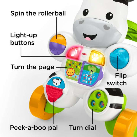 Fisher-Price Learn with Me Zebra Walker – With Sounds - MamaApp