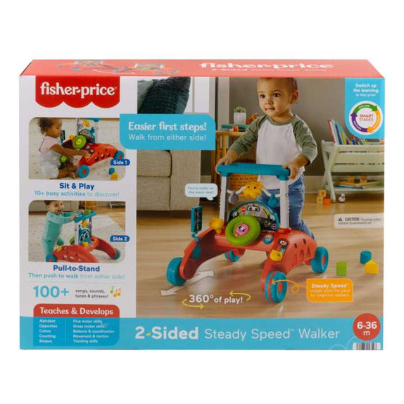 Fisher-Price 2-Sided Steady Speed Walker – Car-Themed Baby Learning Toy - MamaApp