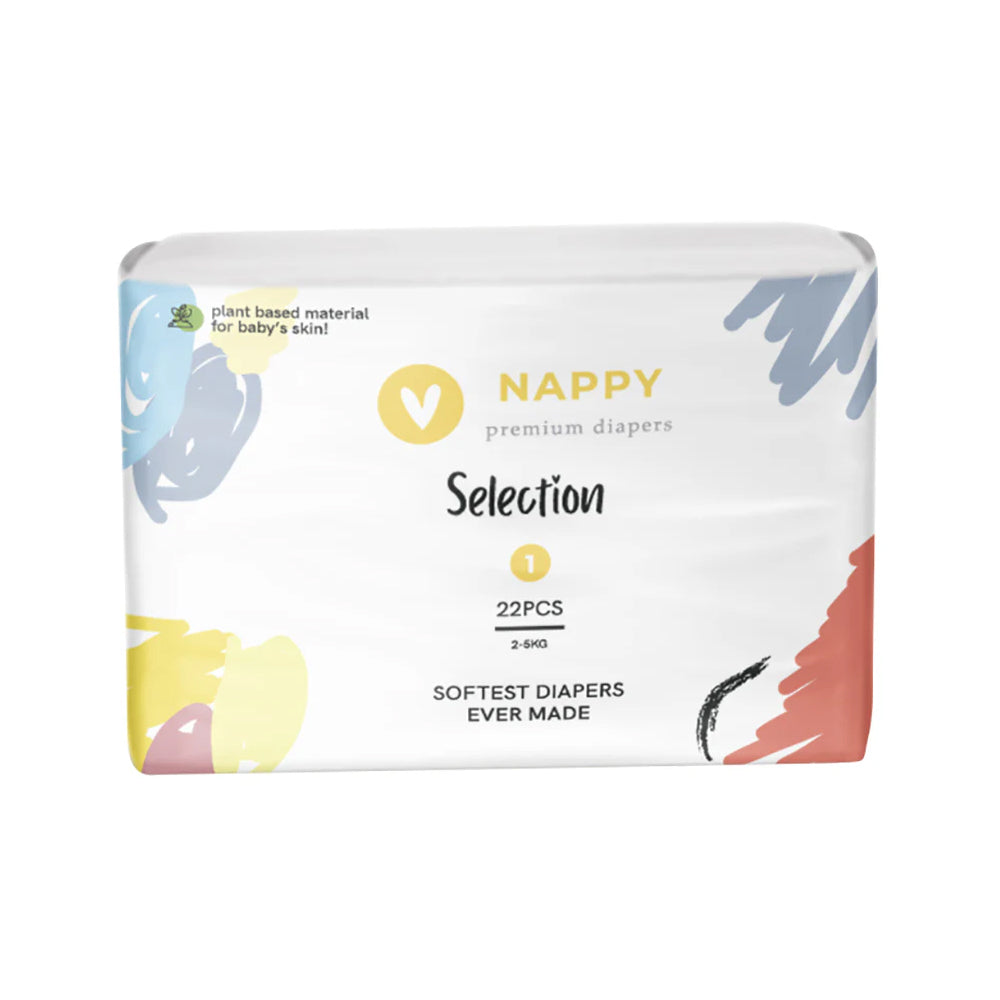 Nappy Organic Premium Diaper Size 1 (22 pcs)