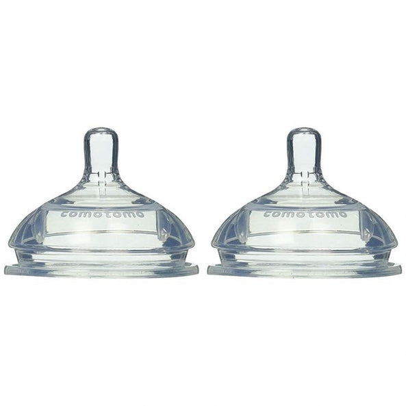 كوموتومو حلمات سيليكون بديلة - تدفق متوسط - 2 في العبوة
