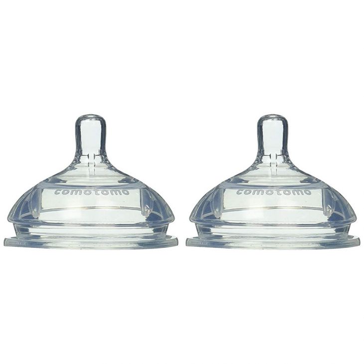 Comotomo Replacement Silicone Nipple-Slow Flow-2/ pack