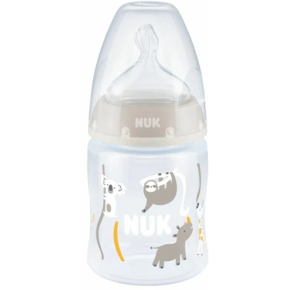 NUK First Choice Temp Control Bottle, 150 ml Silicone Teat, Size 1 0-6mths