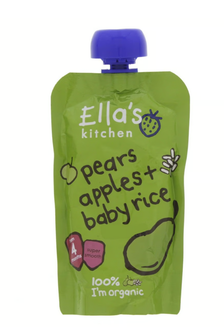 Ella's Kitchen Pear + Apple + Baby Rice
