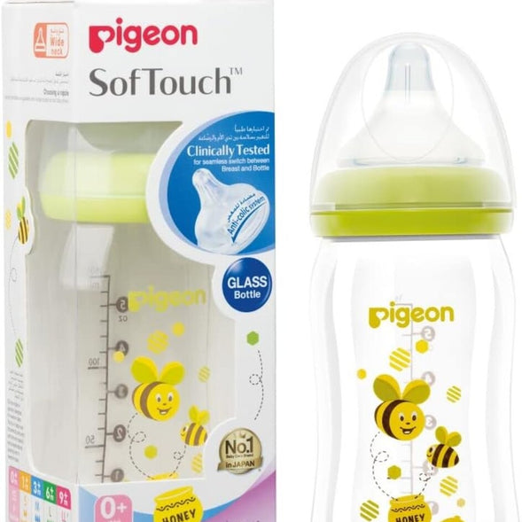 MamaApp Pigeon Softouch Glass Bottle Design
