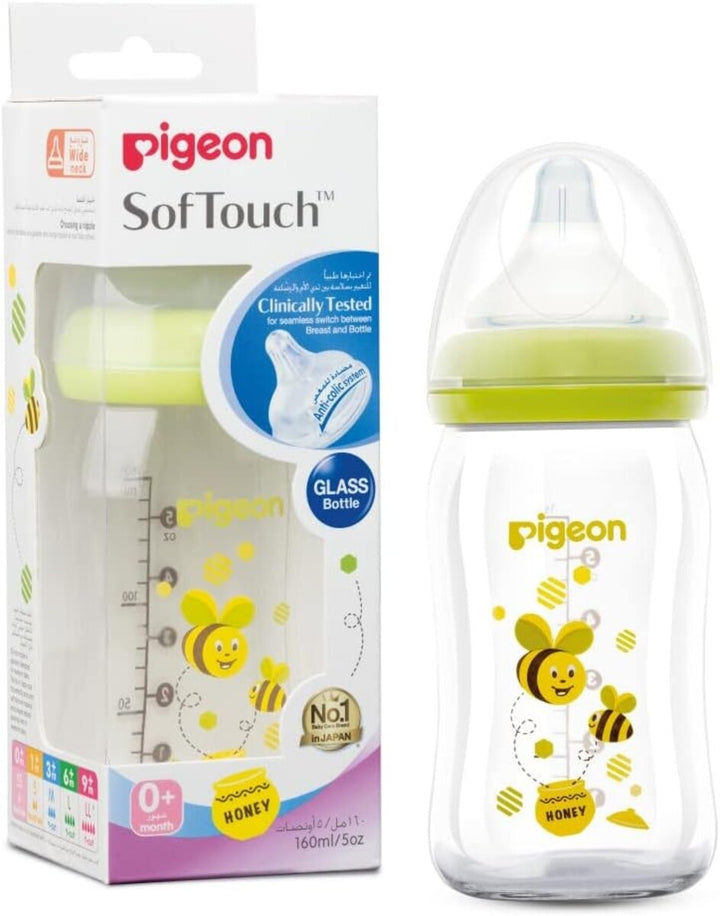 MamaApp Pigeon Softouch Glass Bottle Design