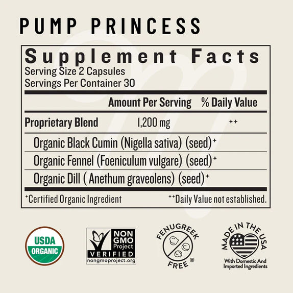 Legendairy milk pump princess 60 vegan capsules