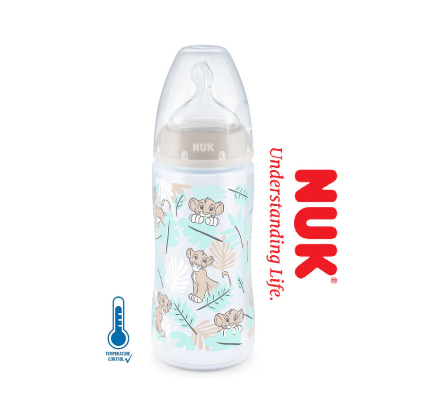 NUK First Choice+ Anti-Colic Baby Bottle – Lion King Edition – 300ml
