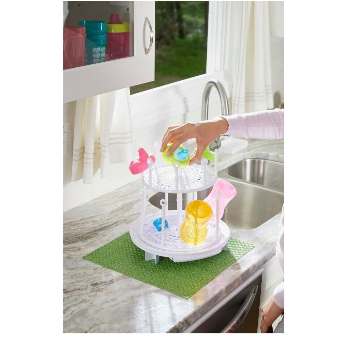 The First Years Spinning Drying Rack & Organizer - MamaApp