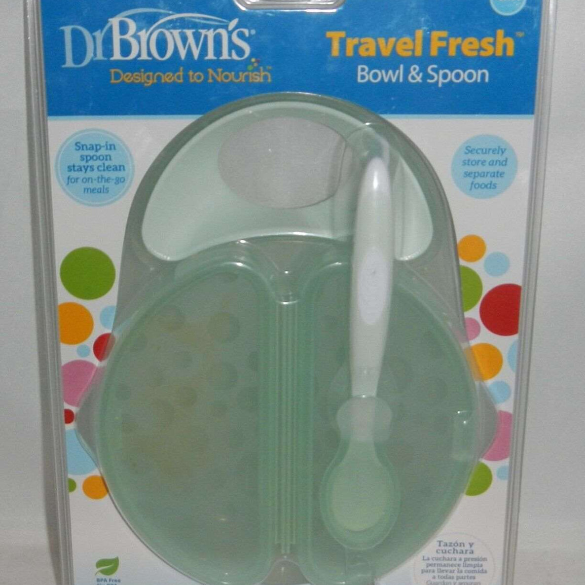 Dr. Brown's Travel Fresh Bowl & Snap-In Spoon