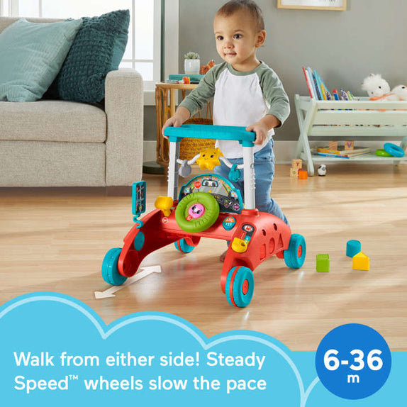 Fisher-Price 2-Sided Steady Speed Walker – Car-Themed Baby Learning Toy - MamaApp