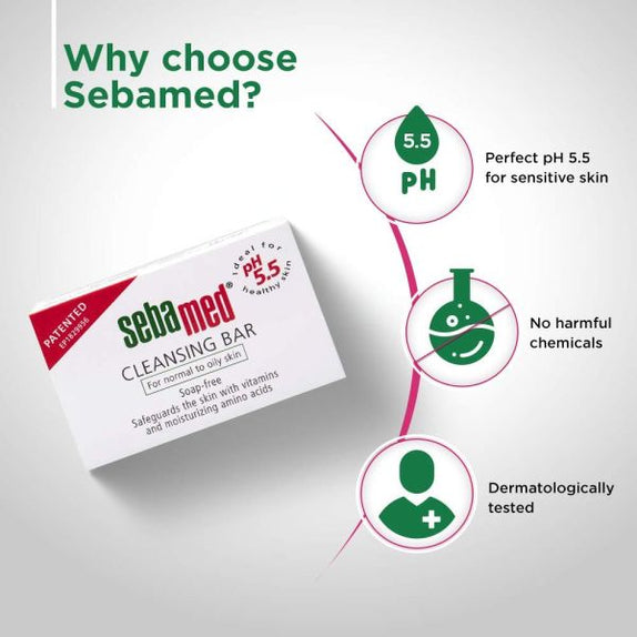 Sebamed cleansing bar sensitive skin 100gm