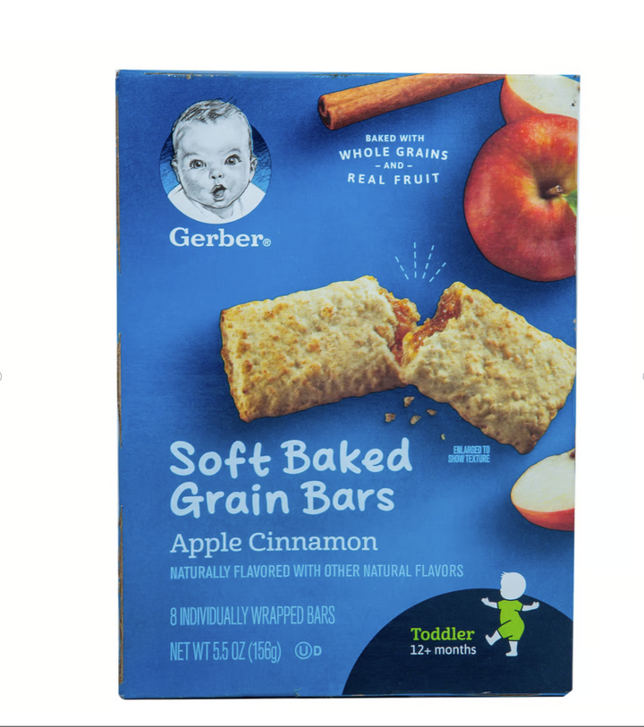 Gerber Soft Baked Grain Bars - Apple  Cinnamon