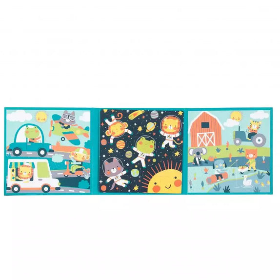 Stephen Joseph 4 IN 1 Magnetic Puzzle Book - MamaApp