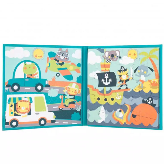 Stephen Joseph 4 IN 1 Magnetic Puzzle Book - MamaApp