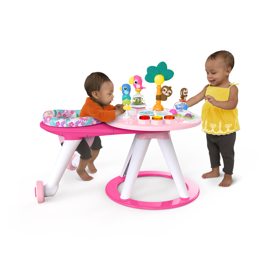Bright Starts Around We Go™ 2-in-1 Walk-Around Activity Center & Table – Tropic Coral