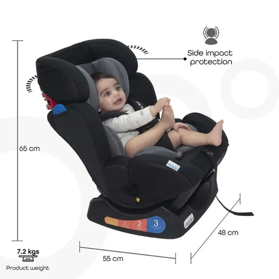 Moon sumo baby infant car seat group 0 1 2 black