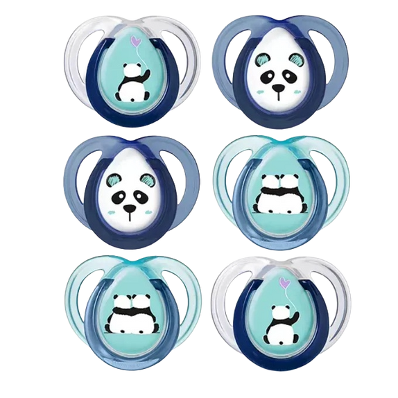 Tommee Tippee Anytime Soother 6-18 Months (Pack of 6) - MamaApp Qatar