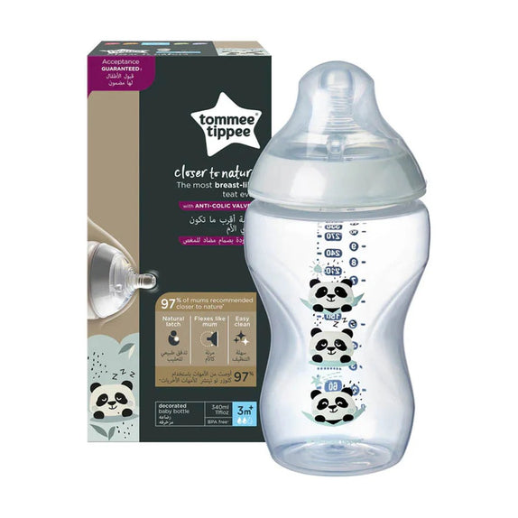 Tommee Tippee Closer To Nature PP Feeding Bottle Decorated 340ml - MamaApp Qatar